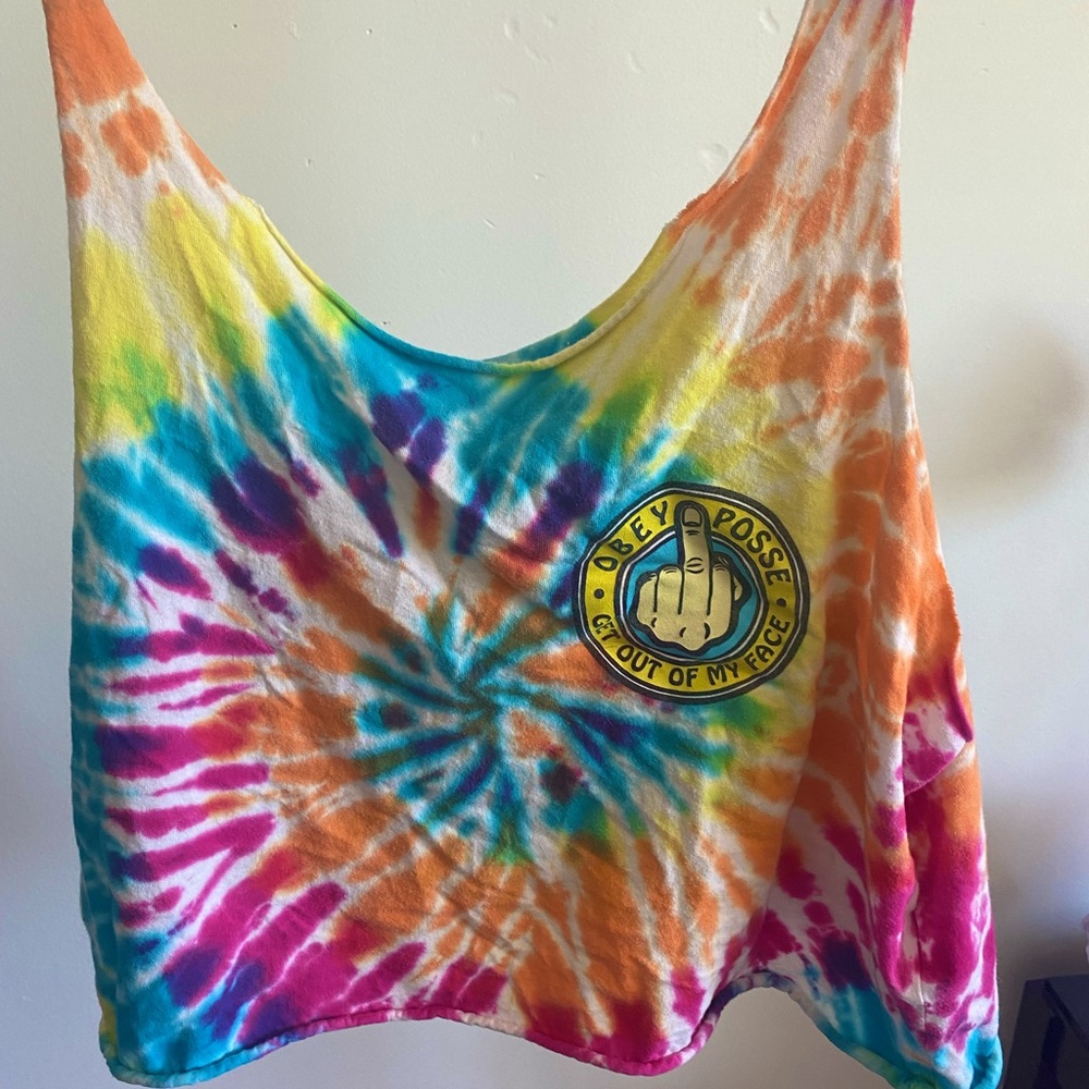 Obey cropped tank